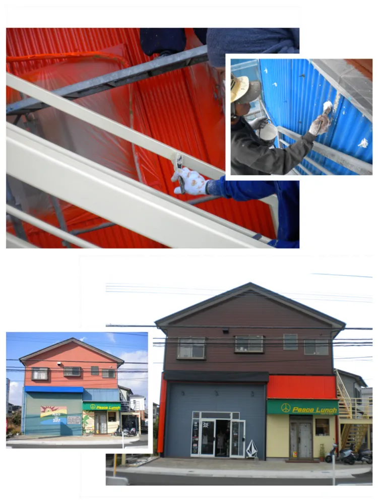 宮崎市 店舗屋根外壁塗装工事