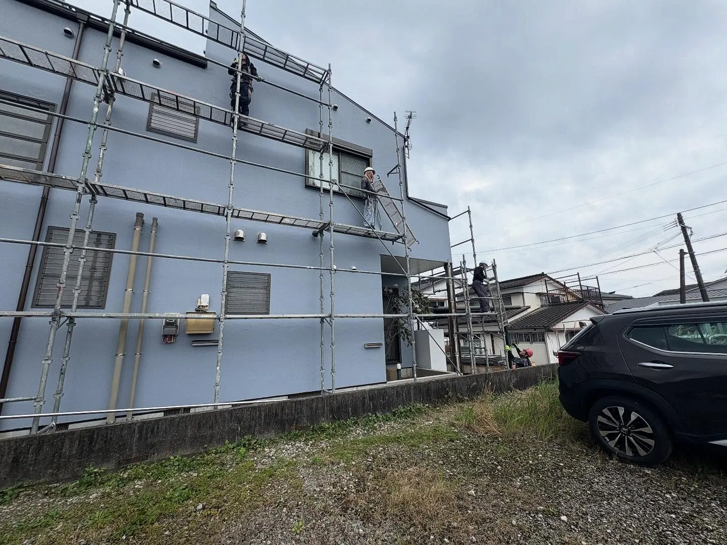 足場解体を行いました！