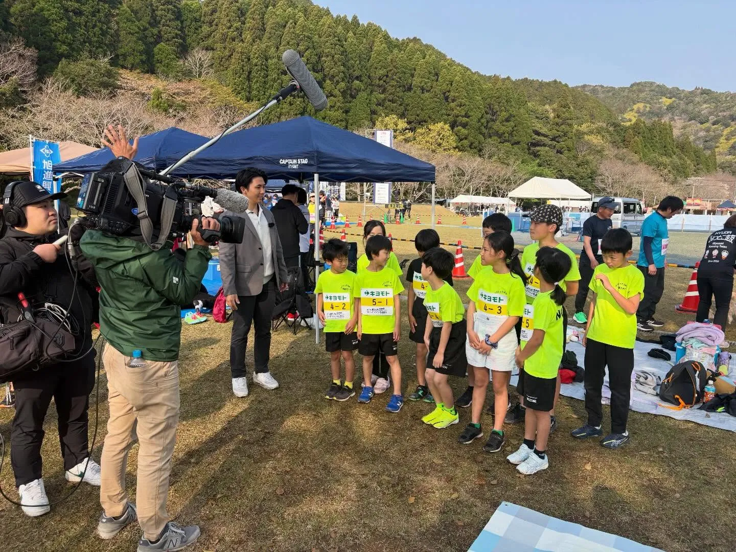 本日は、息子のマラソン大会の応援に行ってきました。