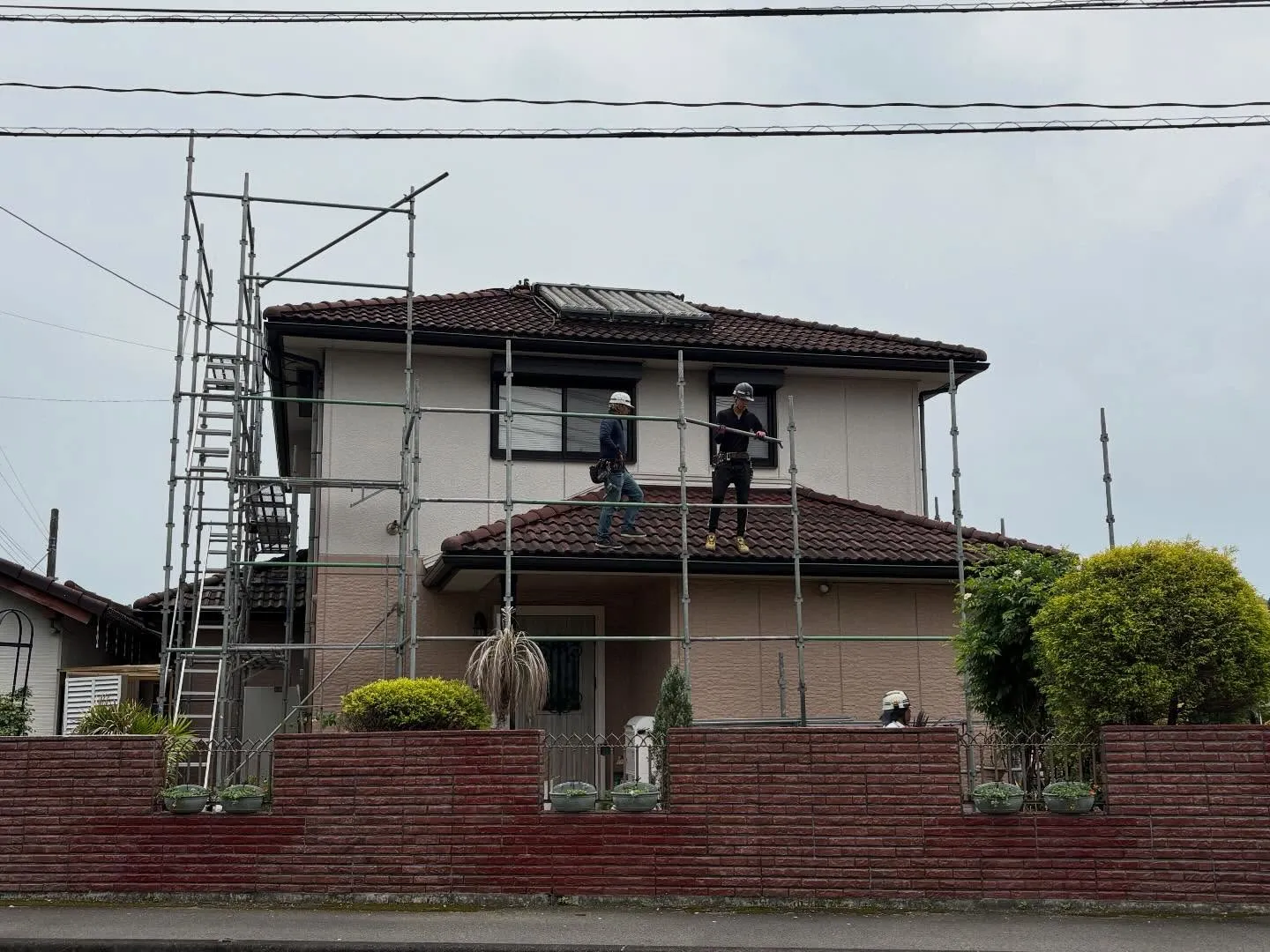 日南市 Z様邸｜足場仮設を行いました！